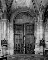 Poissy - Doors from within, Notre-Dame de Poissy