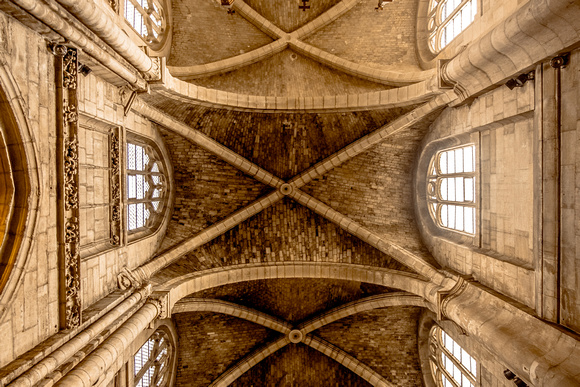 Poissy - Ceiling, Notre-Dame de Poissy